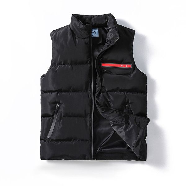

2023 new men's and women's down jacket short jacket designer jacket thickened sleeves detachable buttons zipper men's vest m-, Black;white