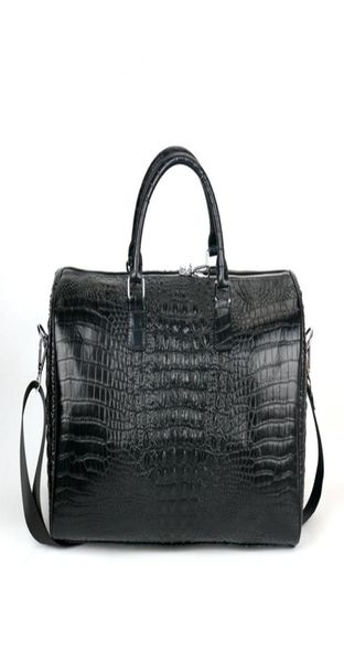 

women fitness gym bag alligator cow genuine leather male training handbags lady travel weekend luggage large capacity duffle4011003