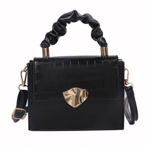 

exquisite versatile design small square bag summer women modern hand bag, Black;red