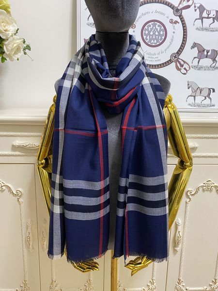 

women's long scarves shawl 100% cashmere material thin and soft fashion scarf size 210cm- 72cm, Blue;gray