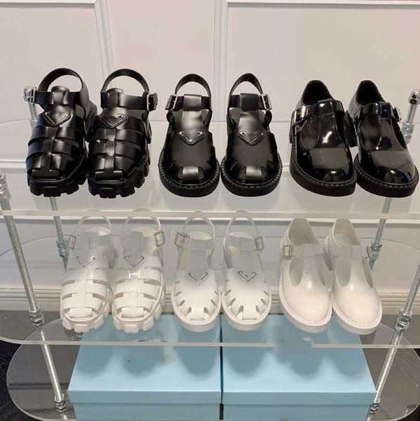 

2023 womens foam ridged soles rubber sandals thick bottom triangle buckle sandal soft cage chunky platforms lady summer beach pool slides pr, Black