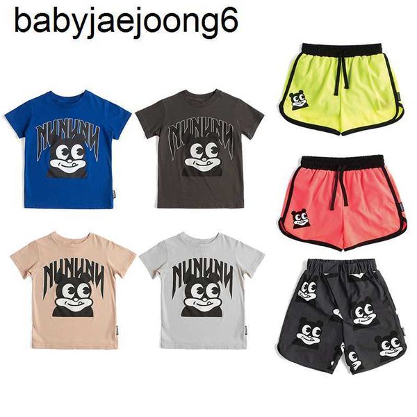

nu children's clothing co branded short sleeved t-shirt 4-color shorts, Blue