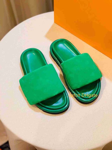 

pool pillow comfort flat mules designer slippers 6 vibrant colors classic cool effortlessly stylish slides casual shoes scuffs, Black