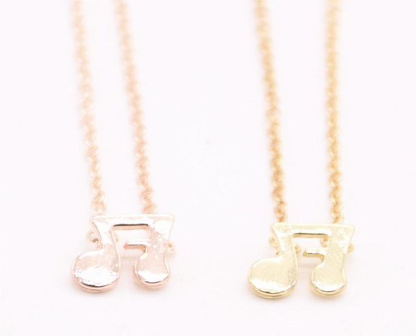 

fashion bounce note pendant necklace double note pendant necklace designed for women whole mix3125072, Silver