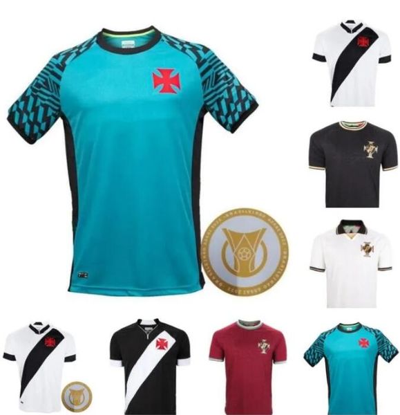 

2223 vasco da gama getulio soccer jerseys g. pec juninho raniel home away 3rd goalkeeper training wear shirt short sleeves uniforms, Black;yellow