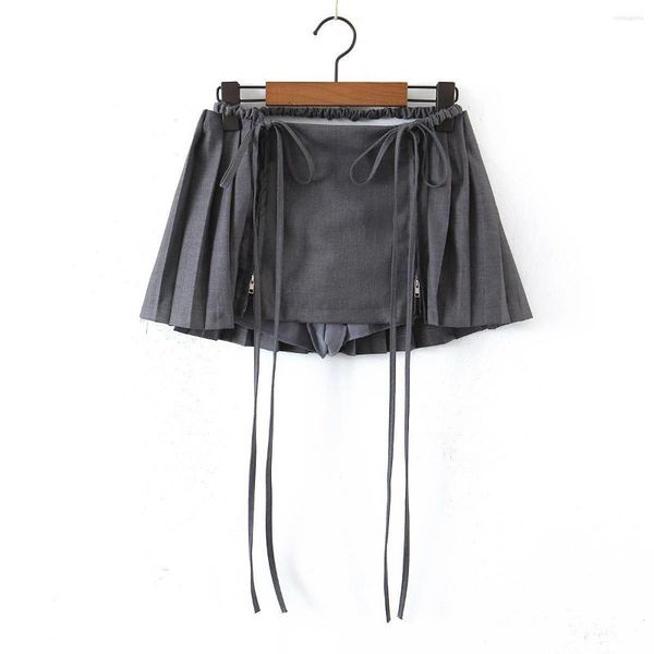 

skirts 2023 spring summer women female polyester skirt, Black