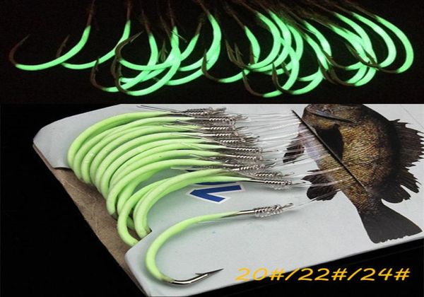 

40pcs 2024 luminous maruseigo hook with fishing lines barbed fishing hooks pesca carp fishing tackle kl392405298