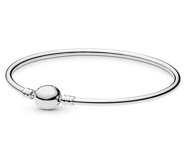

drop silver color bangle bracelets fit charm beads for pandora women girl christmas birthday gifts br0112480199, Golden;silver
