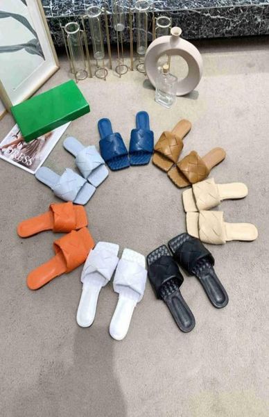 

2021 luxury sandals women slipper men slides leather sandal womens hook loop casual shoes 3542 with box and dust bag6564265, Black