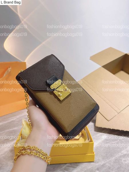 

l brand bag vertical zippy wallet metis cross body bag hybrid wallet versatile golden chain bag purse, Black