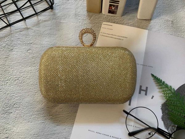 

dazzling ring diamond clutch womens messenger bag dinner banquet
