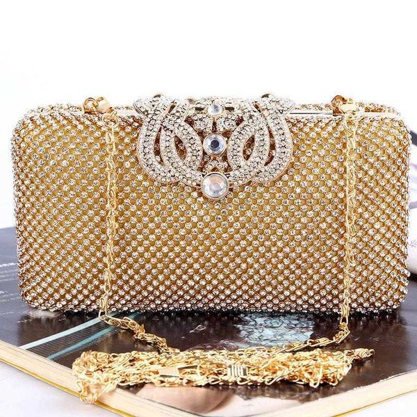 

diamond inlaid crown dinner bag dress evening austrian rhinestone clutch womens