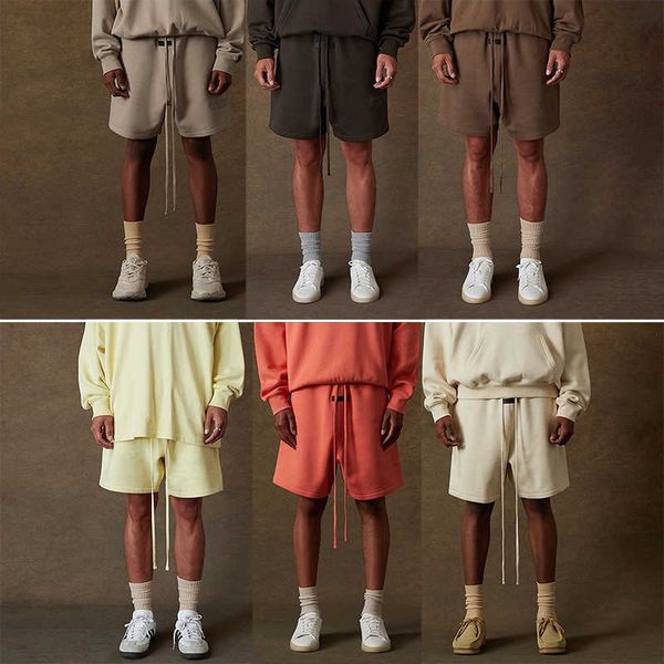

high version beach shorts mens womens jogging pants ess designer pants loose casual basketball shorts fog men short trousers, White;black