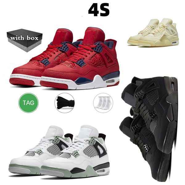 

4 basketball shoes 4s designer shoe military black cats seafoam cement sail violet ore midnight navy tech white oreo pn dust dhgate mens wom