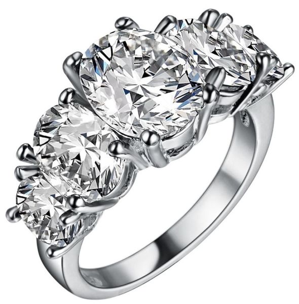 

925 sterling silver ring diamond ring five stone ring0129198065