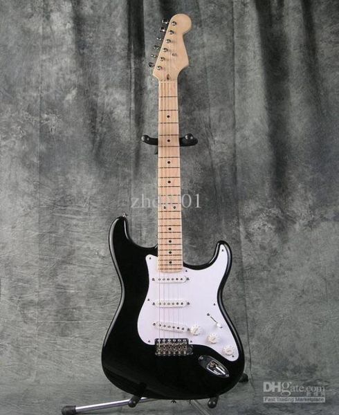 

ericclapton signature blackie strat black st electric guitar maple fingerboard dot inlay white pickguard3897164