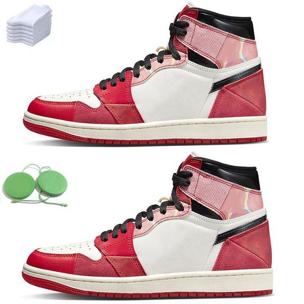 

1 1s men women basketball shoes sneaker spider verse next chapter 2.0 university red black white dv1748-601 mens outdoor trainers sports sne