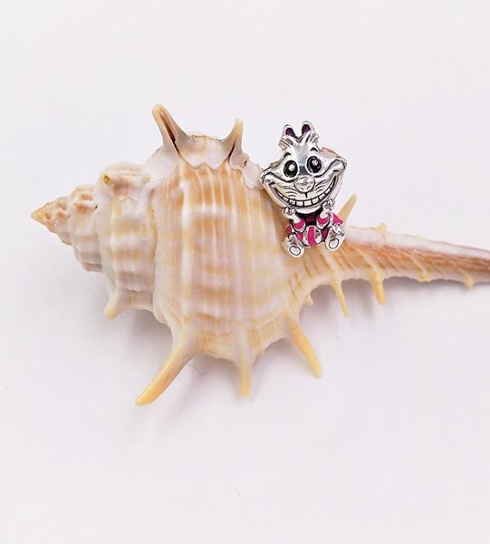 

925 sterling silver jewelry making kit pandora disny alic in wonderland cheshire cat charm necklace beaded chains witchy bracelets4098007
