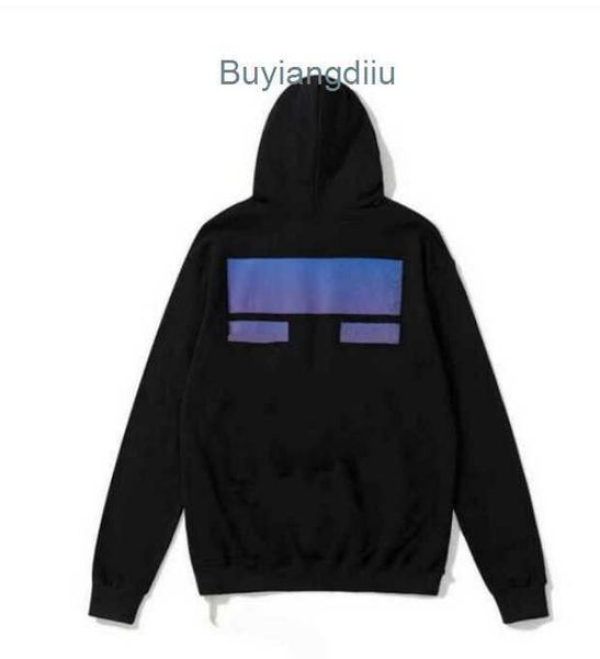 

designer mens fashion hoodie pure cotton off mona lisa print speed bump arrow geometric pattern hip hop street couple, Black