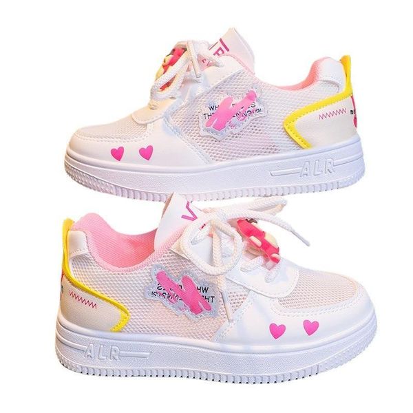 

athletic baby shoes footwear tennis children girls spring autumn casual breathable mesh summer f15683, Black