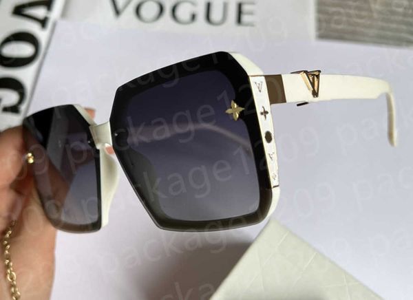 

designer new 23ss classic square sunglasses men women fashion brand luxury polaroid glass lens womens mens sunglasses, White;black