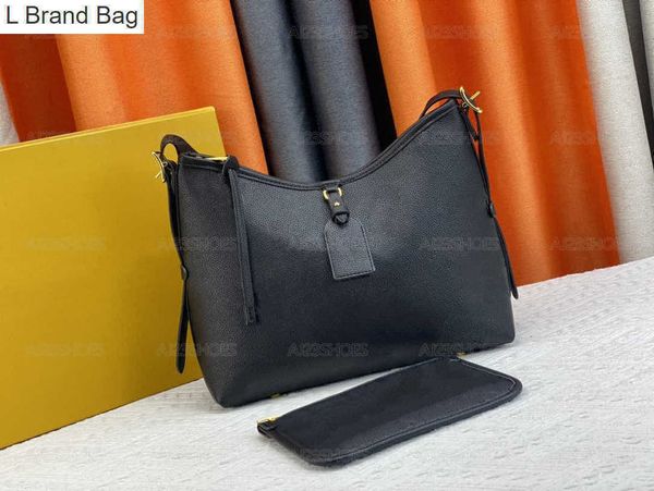 

l brand bag vintage carryall mini bag pm m46288 with wallet 2 in 1 woman hobo handbag luxury fashion lady composite bags crossbody bags m462, Black