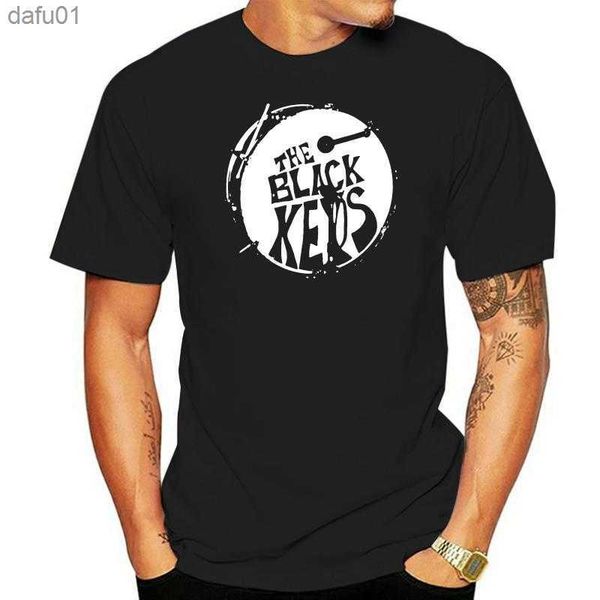

men's t-shirts limited the black keys drum tour dates mens black t-shirt size s-5xlprint t shirt men l230520, White;black