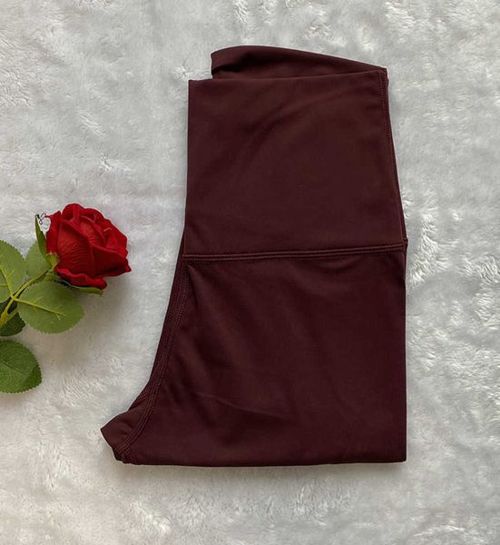 

solid color women yoga pants high waist sports gym wear leggings elastic fitness lady overall full tights workout leisure 023