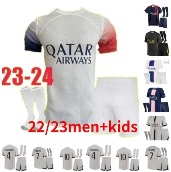

hakimi maillot de foot mbappe 22 23 psgs soccer jersey 2022 2023 football shirt men kids enfants verratti marquinhos kimpembe fourth sergio, Black;yellow