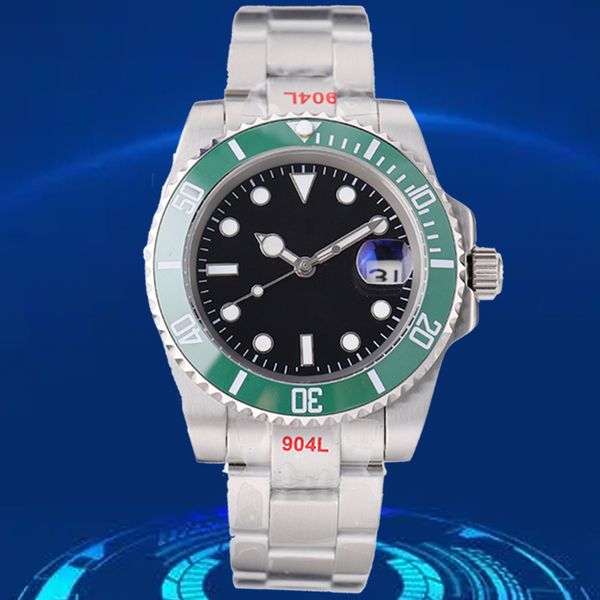 

watches aaa 40mm watch automatic machinery 2813 stainless steel strap round dial movement luminous sapphire waterproof couple christmas gift, Slivery;brown
