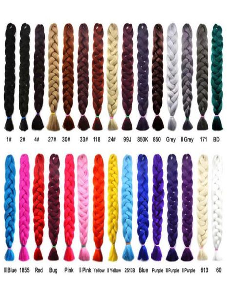 

whole xpression braiding hair 82 inches 165g pack synthetic kanekalon hair crochet braids ultra jumbo braid hair extensions8194602, Black