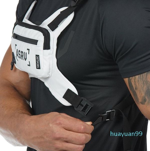 

newdouble shoulder chest bag waist packs reflection multifunctional running jogging sports package bags7555039
