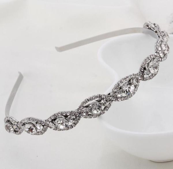 

fashion bridal wedding headband wedding party romantic crystal rhinestone hairband bride hair accessories for women5533909, Silver