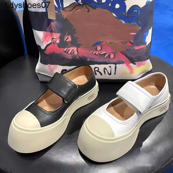 

dongguan meng edition mas rnim ona mani big toe shoes mary jane women's shoes thick sole muffin casual shoes, Black