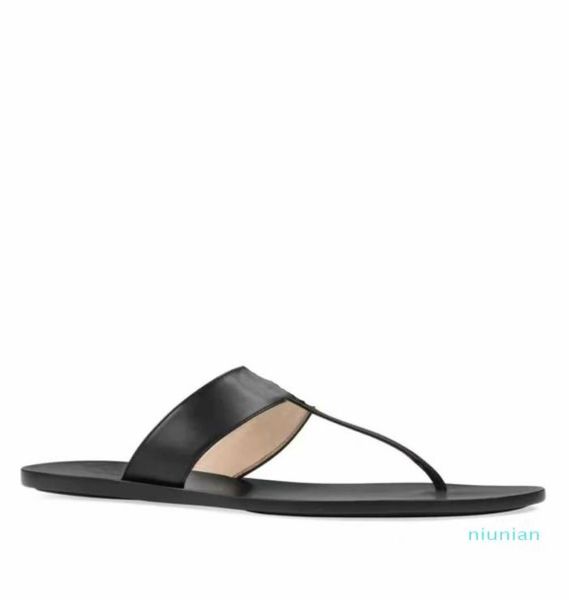 

eather sandals princetown shoes flower bee tiger with box flats sandals shoes slipon slippers flip flops beach flats6657129, Black