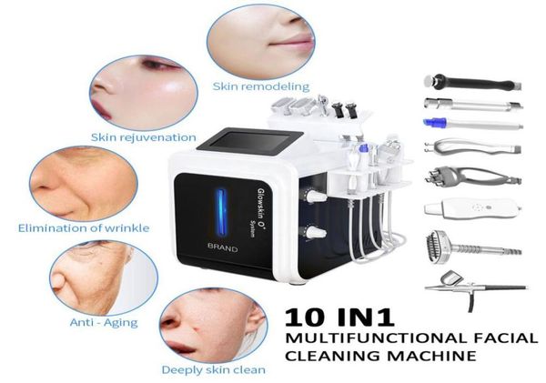 

multifunctional 10 in 1 skin care microcurrent face lift antiwrinkle hydrofacial machine diamond microdermabrasion oxgen facial 3504191