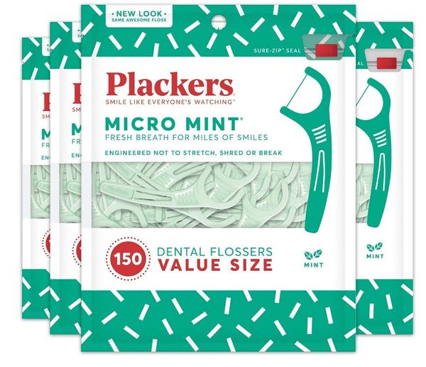 

micro mint dental floss picks, 150 count, pack of 1