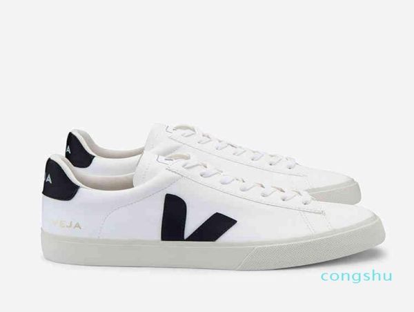 

french veja it small boots white women039s casual versatile lace up campo flat bottom v shaped board shoes men039s official 8941579, Black