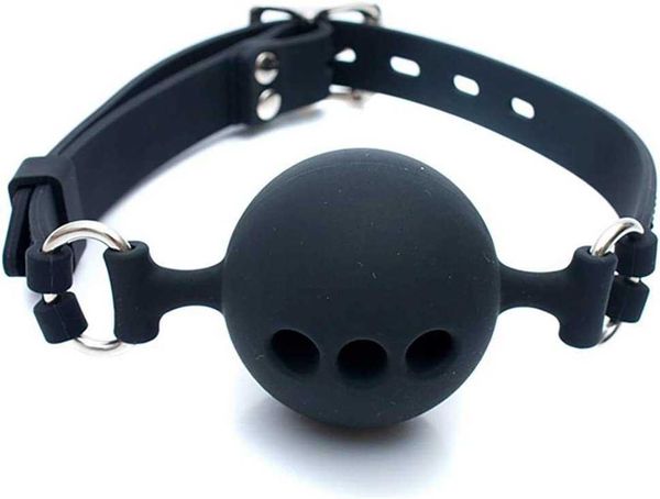 

factory outlet mouth davidsource ball gag breathable silicone ball with holes and open mouth prank toy suitable for fetishists