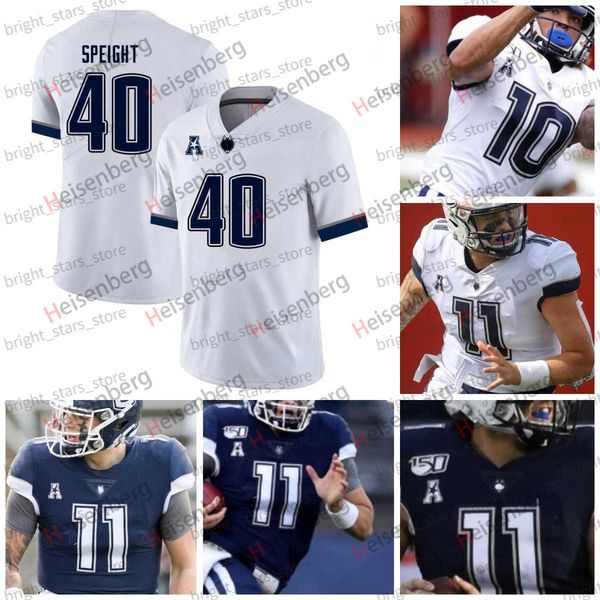 

american college football wear custom uconn huskies 11 kyle buss football jersey jack zergiotis steven krajewski david pindell .j. morgan nc, Black