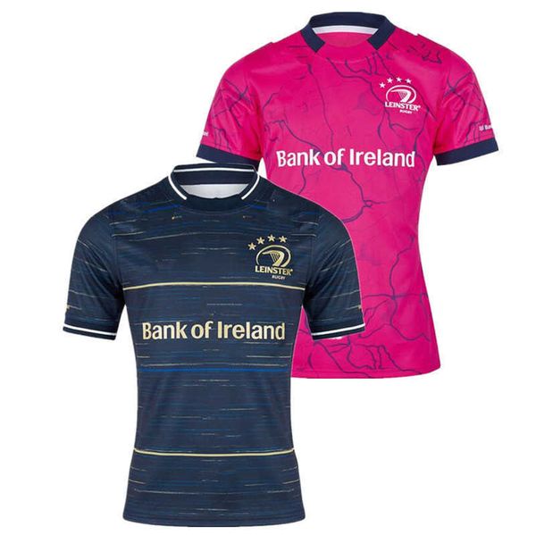 

men's t shirts 2023 fashion new rugby jersey t-shirts leinster home / away mens size s-5xl custom name quality, White;black