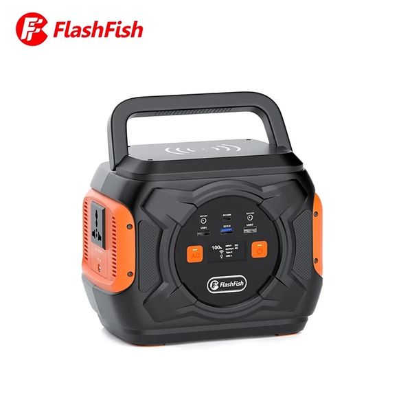 

flashfish 110v 220v 320w 80000mah portable solar power station powerful solar generator for home outdoor camping