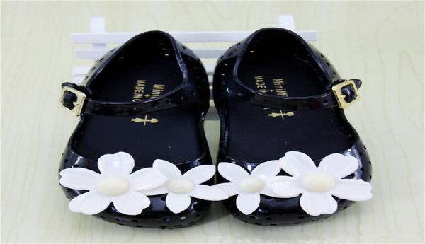 

summer baby shoes kids girl sandals sweet flower flat plastic sandals children shoes jelly shoes soft jelly sandal8313084, Black;red