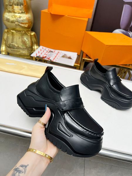 

new designer men womens sneaker casual shoes leather sneakers stripes white shoe flat platform walking 0522, Black