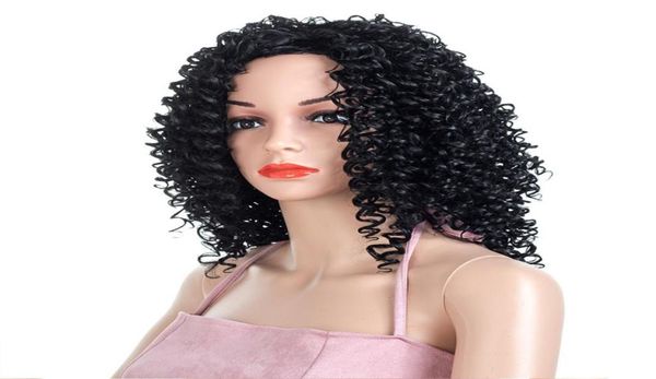 

euro amierican fashion afro curly back fluffy hair wig0121113290, Black