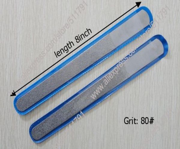 

whole china post air mail 80 grit 8inch stainless steel nail file diamond foot dressers2pcs per lot1644532