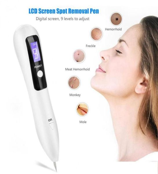 

lcd display plasma pen tattoo mole removal freckle dark spot remover for face body skin care tags beauty3646474, Black;white