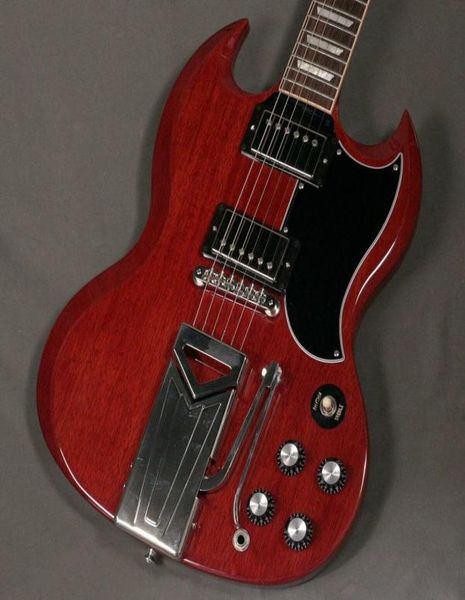 

sg standard 61 sideways vibrola cherry ggb7q electric guitar7302032
