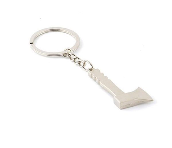 

axe shape personality retro keychain classic highgrade key ring car key ring car accessories2378891, Silver