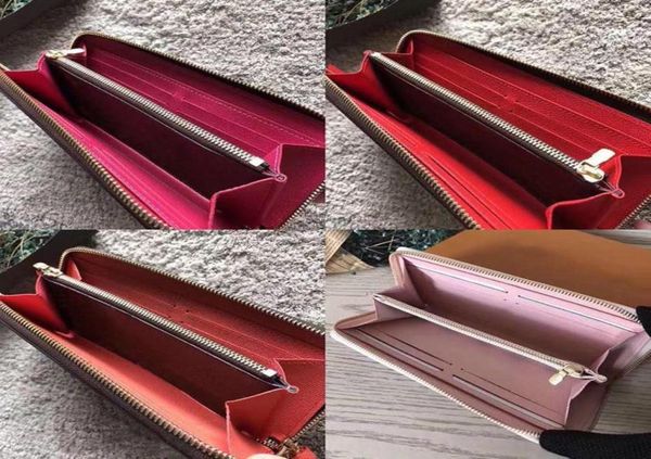 

whole classic lady leather wallet fashion long wallet money bag zipper bag coin clutch bag wallet5683105, Red;black